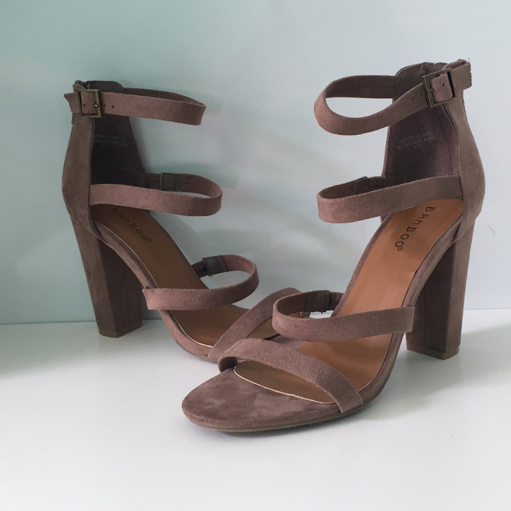 Tall light brown 2 1/2 inch heels
